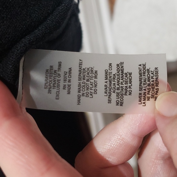 Nwt 1X Aaeda sweater gray white black - Picture 7 of 11